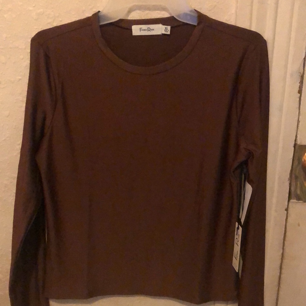 Item:Shirt,Brand:Faded Rose, Color:brown